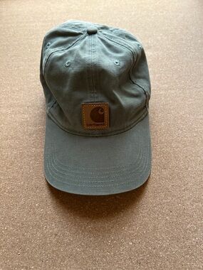 Carhartt Olive Canvas Logo Patch Cap